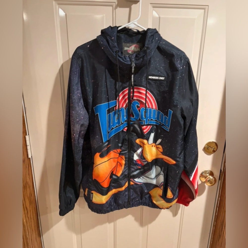 Space Jam x Members Only windbreaker jacket size Large.